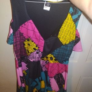 Disney Tim Burton Nightmare Before Christmas Sally Dress Juniors XL
